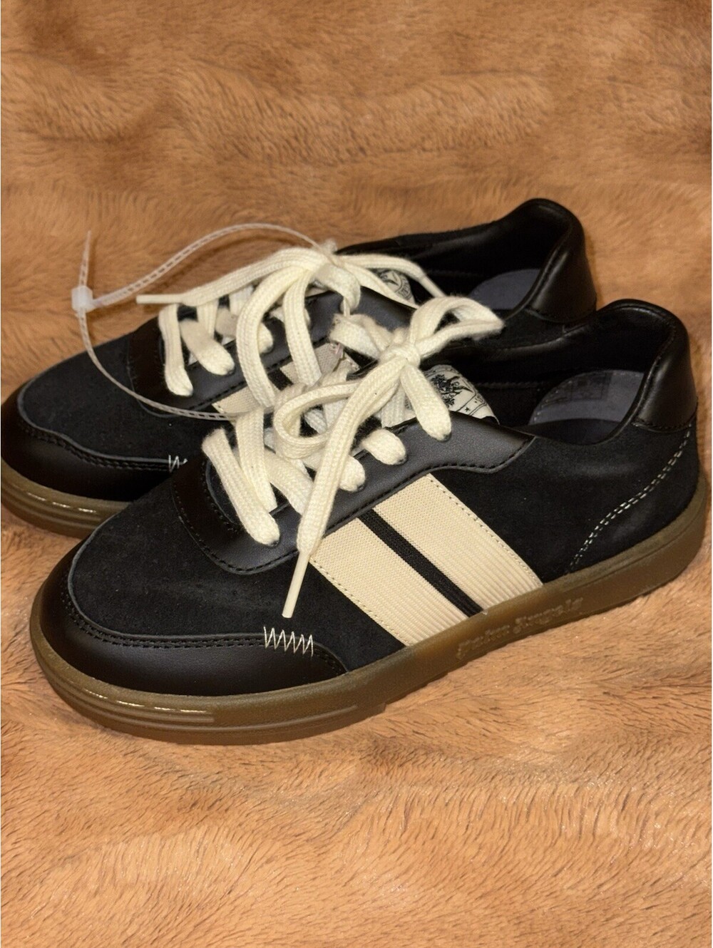 NEW! Palm Angels Kids University Track sneakers. Black. Size 32 NWOB
